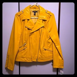 Faux Leather Moto Jacket